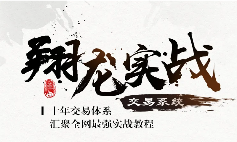 翔哥擒龙训练营实战第二期翔龙实战交易系统T+0交易波段大牛实战掘金训练营股票视频教程